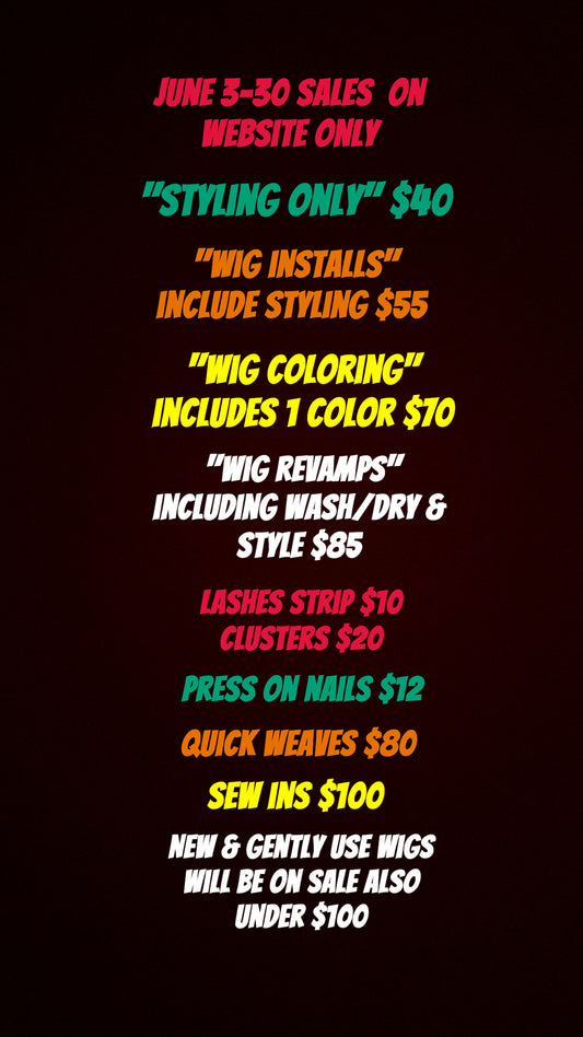 June Sale All Month